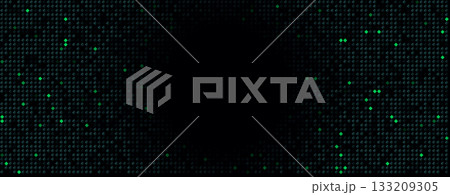 Green pixel matrix background rhomb pattern with cyber glow particles texture for digital data, blockchain, cybersecurity, tech, fit banner, header, UI. Modern geometric grid BG. Vector illustration Green pixel matrix background rhomb pattern with cyber glow particles texture for digital data, blockchain, cybersecurity, tech, fit banner, header, UI. Modern geometric grid BG. Vector illustration 133209305