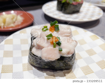 ふぐの白子軍艦巻き 冬の高級珍味の軍艦 133209511