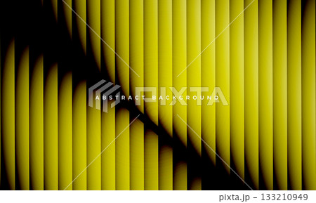 Glass gradient vector abstract background with yellow and black stripes 133210949