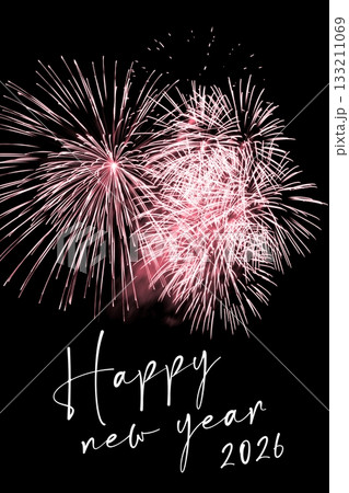 Happy new year 2026 red fireworks stars new years eve. Luxury firework event sky show turn of the year celebration. Holidays season party time. Premium entertainment nightlife background. Happy new year 2026 red fireworks stars new years eve. Luxury firework event sky show turn of the year celebration. Holidays season party time. Premium entertainment nightlife background. 133211069