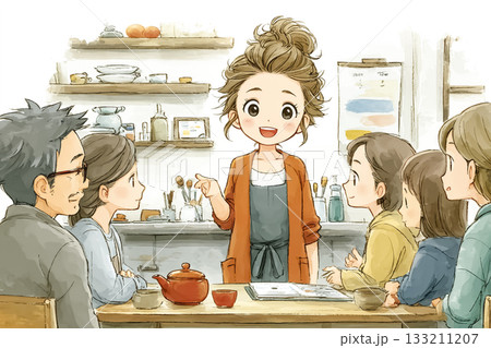 美優シリーズ：介護士、休憩室で同僚とお菓子とお茶 133211207