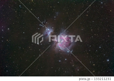 M42 オリオン大星雲と NGC1977 ランニングマン星雲 M42 オリオン大星雲と NGC1977 ランニングマン星雲 133211231