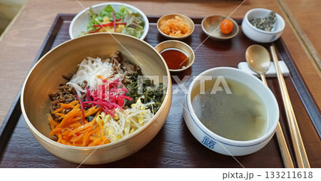 韓国の代表料理　ビビンバ 133211618