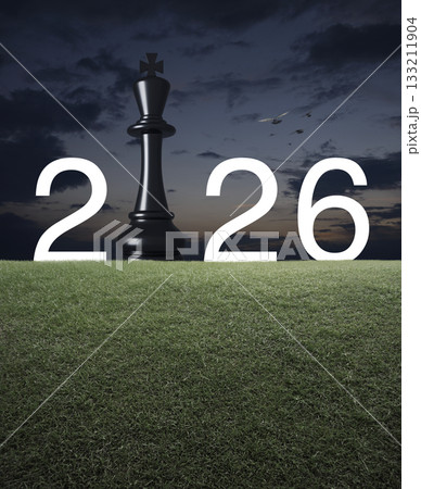 Happy new year 2026 strategy and success concept 133211904