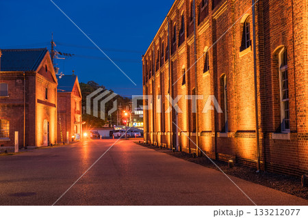 《京都府》舞鶴赤れんがパークの夜景 《京都府》舞鶴赤れんがパークの夜景 133212077