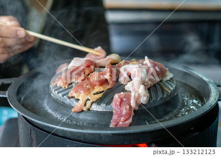 Thai Barbecue Grill with Pork and Seafood 133212123