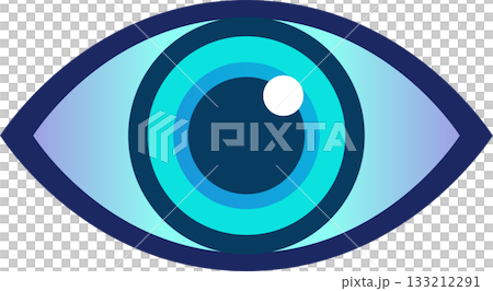 Modern Eye Icon , Vision, Monitoring, and Surveillance Concept 133212291