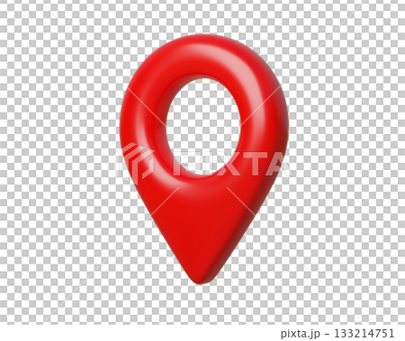 3d Red Location Pin and Geolocation Marker for Navigation Apps, Maps, GPS. Map pin icon. 3d render. 3d Red Location Pin and Geolocation Marker for Navigation Apps, Maps, GPS. Map pin icon. 3d render. 133214751