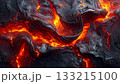 燃え上がるマグマの炎のテクスチャ3 133215100