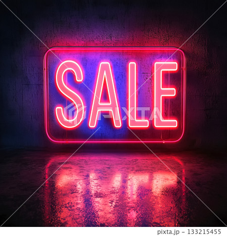 Bright neon SALE sign glowing in dark room. Cyber shopping, digital discount event, online marketing, Black Friday, Cyber Monday, Christmas, New Year sale. E-commerce promotion concept. Seasonal sales Bright neon SALE sign glowing in dark room. Cyber shopping, digital discount event, online marketing, Black Friday, Cyber Monday, Christmas, New Year sale. E-commerce promotion concept. Seasonal sales 133215455