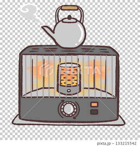 シンプルなストーブのイラスト 133215542