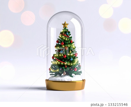 クリスマスツリーが入ったカプセルトイ クリスマスツリーが入ったカプセルトイ 133215546