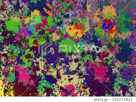 Abstract Vector Background Color Splatter and Paint Splash Effects. Pattern of Colorful Paint Splatters. Illustration Vector Design Abstract Vector Background Color Splatter and Paint Splash Effects. Pattern of Colorful Paint Splatters. Illustration Vector Design 133215921