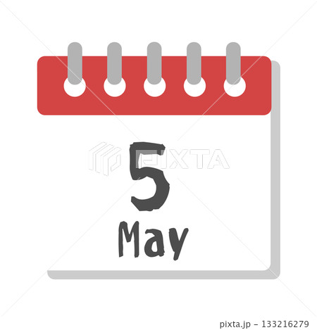 5月　カレンダー　イラスト 133216279
