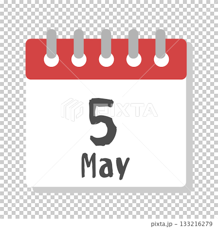 5月　カレンダー　イラスト 133216279
