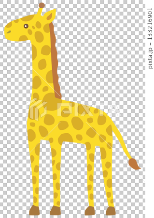 かわいいキリンのイラスト ベクター素材 133216901