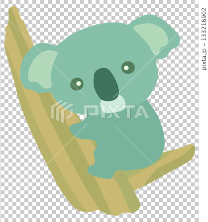 無尾熊爬樹向量圖 133216902