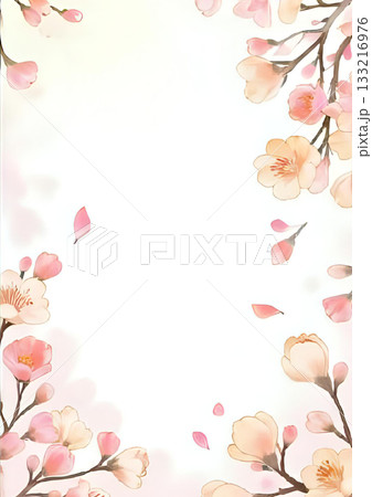 桜の花　フレーム 133216976