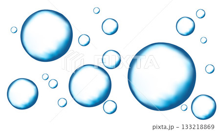 Fizzing bubbles in aquarium, diving in the sea. Fizzing bubbles in aquarium, diving in the sea. 133218869