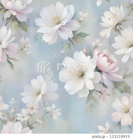 Soft Pastel Patterns with Florals Fruits and Cute Motifs for Notebook Designs 133219933