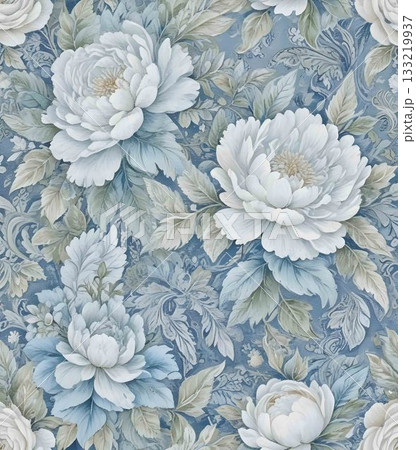 Soft Pastel Patterns with Florals Fruits and Cute Motifs for Notebook Designs 133219937