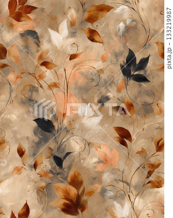 Soft Pastel Patterns with Florals Fruits and Cute Motifs for Notebook Designs 133219987