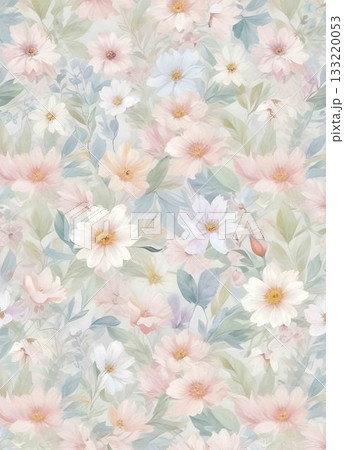 Soft Pastel Patterns with Florals Fruits and Cute Motifs for Notebook Designs Soft Pastel Patterns with Florals Fruits and Cute Motifs for Notebook Designs 133220053