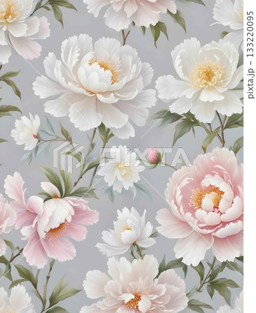 Soft Pastel Patterns with Florals Fruits and Cute Motifs for Notebook Designs 133220095