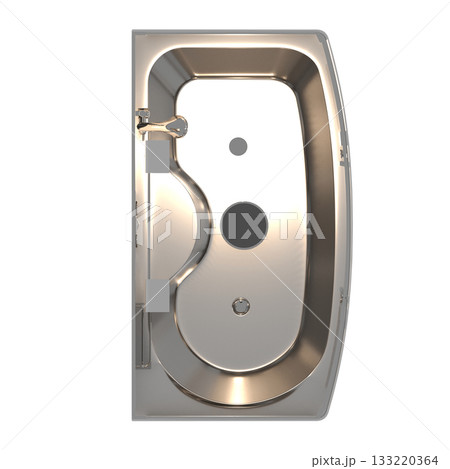 shower cabin isolated on transparent background, 3D illustration, cg render shower cabin isolated on transparent background, 3D illustration, cg render 133220364