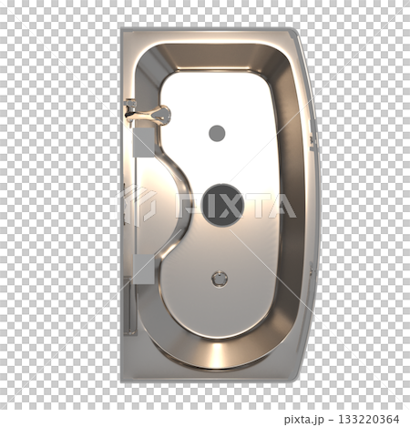 shower cabin isolated on transparent background, 3D illustration, cg render shower cabin isolated on transparent background, 3D illustration, cg render 133220364