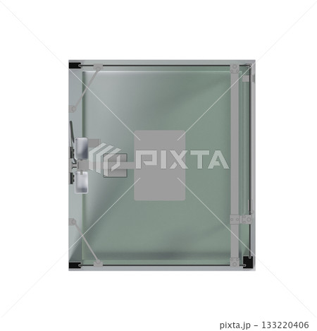 shower cabin isolated on transparent background, 3D illustration, cg render shower cabin isolated on transparent background, 3D illustration, cg render 133220406