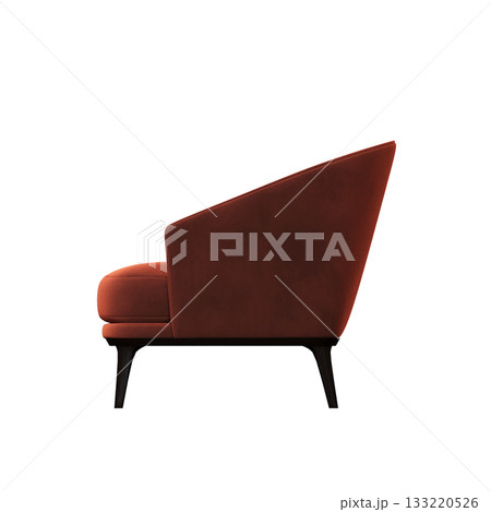 armchair isolate on a transparent background, comfortable furniture for home interior, 3D illustration, cg render armchair isolate on a transparent background, comfortable furniture for home interior, 3D illustration, cg render 133220526