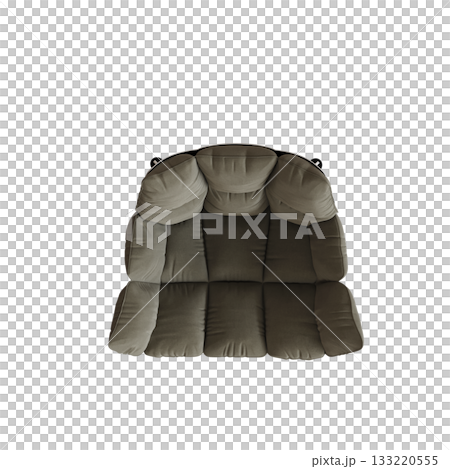 armchair isolate on a transparent background, comfortable furniture for home interior, 3D illustration, cg render armchair isolate on a transparent background, comfortable furniture for home interior, 3D illustration, cg render 133220555