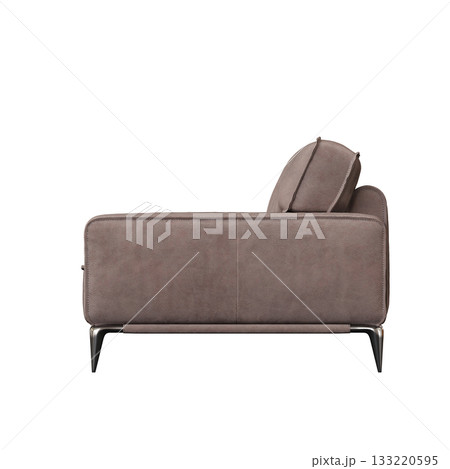 armchair isolate on a transparent background, comfortable furniture for home interior, 3D illustration, cg render armchair isolate on a transparent background, comfortable furniture for home interior, 3D illustration, cg render 133220595