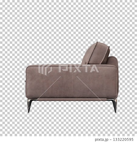 armchair isolate on a transparent background, comfortable furniture for home interior, 3D illustration, cg render armchair isolate on a transparent background, comfortable furniture for home interior, 3D illustration, cg render 133220595