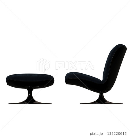 armchair isolate on a transparent background, comfortable furniture for home interior, 3D illustration, cg render 133220615