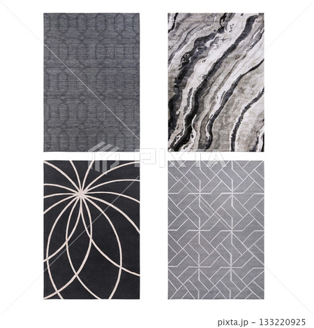 carpet for interior isolated on transparent background, home decor, 3D illustration, cg render carpet for interior isolated on transparent background, home decor, 3D illustration, cg render 133220925