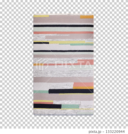 carpet for interior isolated on transparent background, home decor, 3D illustration, cg render 133220944