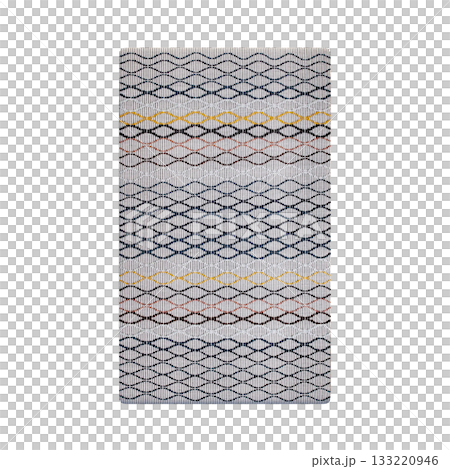 carpet for interior isolated on transparent background, home decor, 3D illustration, cg render 133220946