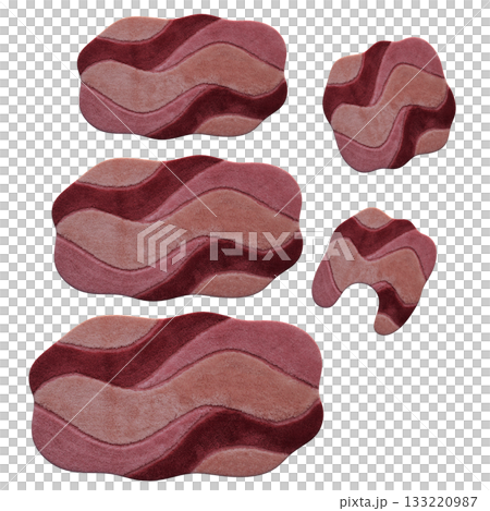 carpet for interior isolated on transparent background, home decor, 3D illustration, cg render carpet for interior isolated on transparent background, home decor, 3D illustration, cg render 133220987