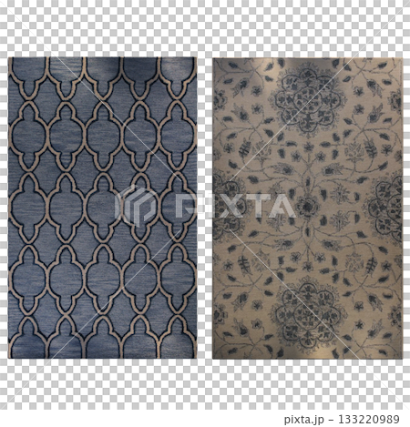 carpet for interior isolated on transparent background, home decor, 3D illustration, cg render carpet for interior isolated on transparent background, home decor, 3D illustration, cg render 133220989