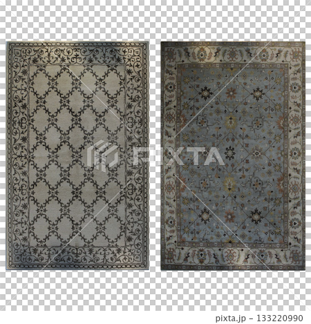 carpet for interior isolated on transparent background, home decor, 3D illustration, cg render carpet for interior isolated on transparent background, home decor, 3D illustration, cg render 133220990