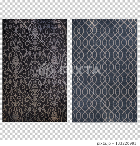 carpet for interior isolated on transparent background, home decor, 3D illustration, cg render 133220993