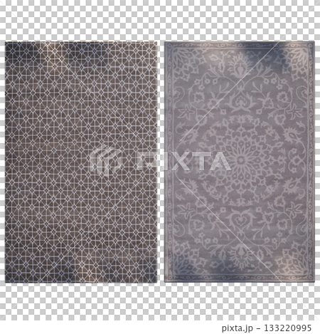 carpet for interior isolated on transparent background, home decor, 3D illustration, cg render carpet for interior isolated on transparent background, home decor, 3D illustration, cg render 133220995