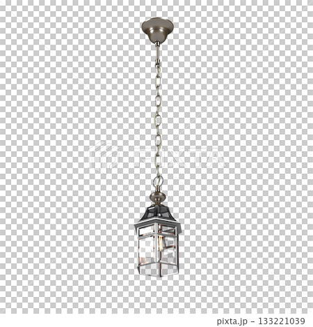 chandelier on the ceiling isolated on transparent background, hanging lamp, pendant light, 3D illustration, cg render chandelier on the ceiling isolated on transparent background, hanging lamp, pendant light, 3D illustration, cg render 133221039