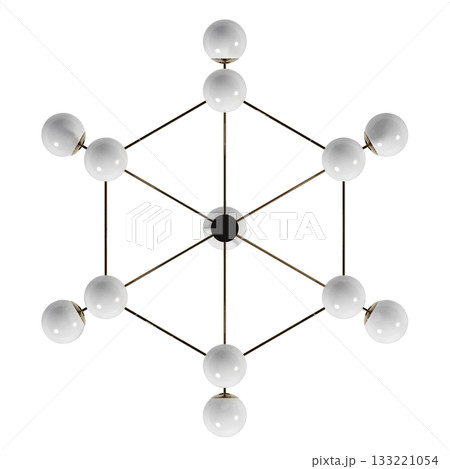 chandelier on the ceiling isolated on transparent background, hanging lamp, pendant light, 3D illustration, cg render chandelier on the ceiling isolated on transparent background, hanging lamp, pendant light, 3D illustration, cg render 133221054
