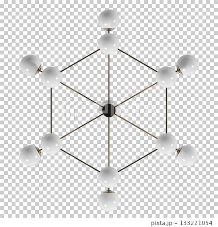 chandelier on the ceiling isolated on transparent background, hanging lamp, pendant light, 3D illustration, cg render chandelier on the ceiling isolated on transparent background, hanging lamp, pendant light, 3D illustration, cg render 133221054