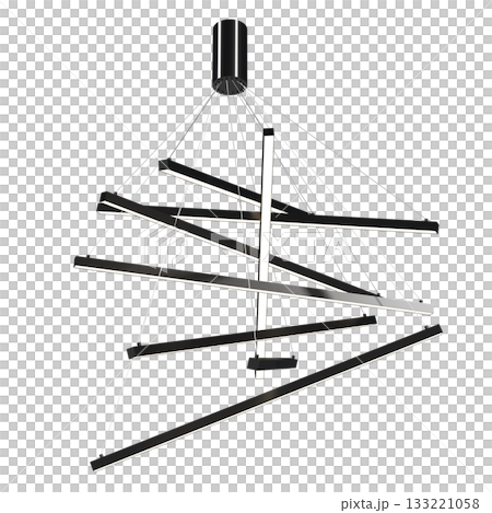 chandelier on the ceiling isolated on transparent background, hanging lamp, pendant light, 3D illustration, cg render chandelier on the ceiling isolated on transparent background, hanging lamp, pendant light, 3D illustration, cg render 133221058