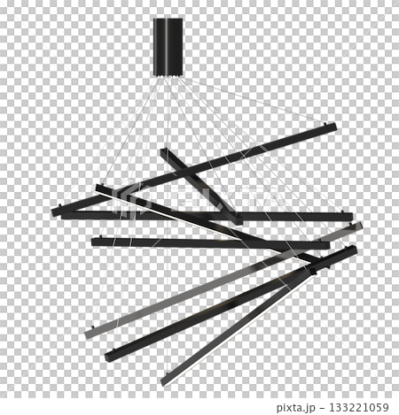 chandelier on the ceiling isolated on transparent background, hanging lamp, pendant light, 3D illustration, cg render chandelier on the ceiling isolated on transparent background, hanging lamp, pendant light, 3D illustration, cg render 133221059