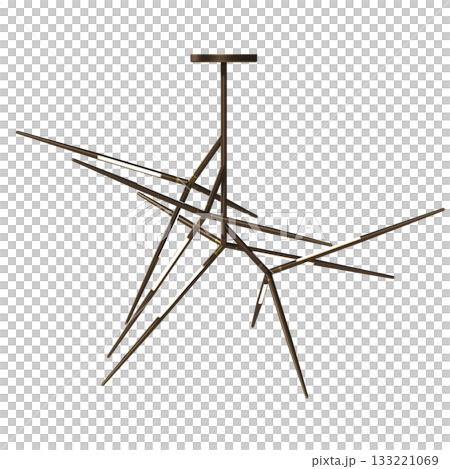 chandelier on the ceiling isolated on transparent background, hanging lamp, pendant light, 3D illustration, cg render chandelier on the ceiling isolated on transparent background, hanging lamp, pendant light, 3D illustration, cg render 133221069